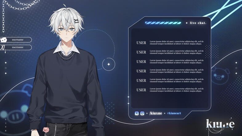 Chatting Overlay for @kiuxne